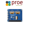 Raspberry Pi OLED/LCD HAT, Onboard 2inch IPS LCD Main Screen and Dual 0.96inch Blue OLED Secondary Screens