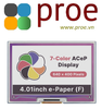 4.01inch ACeP 7-Color E-Paper E-Ink Display HAT for Raspberry Pi, 640×400 Pixels