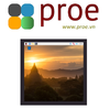 4inch Square Capacitive Touch Screen LCD (C) for Raspberry Pi, 720×720, DPI, IPS, Toughened Glass Cover, Low Power