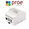 DIN rail ABS Case for Raspberry Pi 5, large inner space, injection moduling