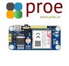 A7670E LTE Cat-1 HAT for Raspberry Pi, Multi Band, 2G GSM / GPRS, LBS, for Europe, Southeast Asia, West Asia, Africa, China, South Korea