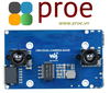 Binocular Camera Base Board Designed for Raspberry Pi Compute Module 4, Optional Interface Expander