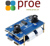 Binocular Camera Base Board Designed for Raspberry Pi Compute Module 4, Optional Interface Expander
