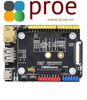 Arduino Compatible Base Board For Raspberry Pi Compute Module 4, HDMI, USB, M.2 Slot