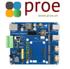 Raspberry Pi Compute Module 4 IO Board With PoE Feature (Type B), for all Variants of CM4