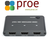 HDMI 4K Switcher, 3 In 1 Out, One-Click Switch