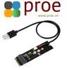 M.2 M KEY To A KEY Adapter, for PCIe Devices, Supports USB Conversion