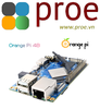 Orange Pi 4B  RK3399 4GB DDR4 16GB EMMC NPU