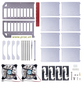 8-Layers Cluster Case Designed for Raspberry Pi / Jetson Nano