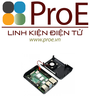 Black ABS Case for Raspberry Pi 4, with Cooling Fan