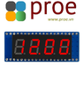 4-digit 8-segment Display Module for Raspberry Pi Pico, SPI-compatible