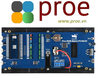 RGB Full-Color Multi-Features Digital Clock for Raspberry Pi Pico, 64×32 Grid, Accurate RTC