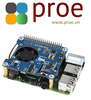 Power over Ethernet HAT (C) for Raspberry Pi 3B+/4B, 802.3af/at-compliant