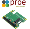 Official Raspberry Pi PCIe To M.2 HAT, Designed for Raspberry Pi 5, HAT + Standard, Supports NVMe Protocol M.2 Solid State Drive, Raspberry Pi 5 HAT