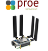 RM502Q-AE 5G HAT for Raspberry Pi, quad antennas LTE-A, multi band, 5G/4G/3G