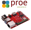 Rock Pi X B4E32 SBC/ Mini PC - Intel Atom x5-Z8350 CPU with 4GB LPDDR3 RAM, 32GB eMMC, Wi-Fi, Bluetooth, PD 2.0, QC 3.0 and PoE support