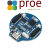 RP2040 Microcontroller Development Board, with 1.28inch Round Touch LCD, Compact size, Accelerometer And Gyroscope Sensor