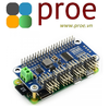 Servo Driver HAT (B) for Raspberry Pi, 16-Channel, 12-bit, I2C