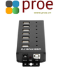 Industrial Grade USB HUB, Extending 7x USB 2.0 Ports