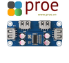 USB HUB HAT (B) for Raspberry Pi Series, 4x USB 2.0 Ports