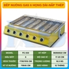 Bếp nướng gas 6 họng dài - Nắp inox