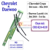 Bộ 2 thanh gạt nước mưa ô tô Nano mềm cao cấp hãng xe Chevrolet, Daewoo: Cruze-Aveo-Captiva-Trax-Spark-Lacetti-Gentra-Lanos-Matiz-Orlando-Colorado
