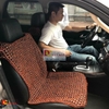 Đệm hạt gỗ tựa lưng massage lót ghế ô tô 100% gỗ Hương tự nhiên, đan kết diềm mép cao cấp