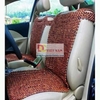 Đệm lót ghế ô tô hạt gỗ Hương Nâu, Vân 100% tự nhiên tựa lưng massage trên ô tô