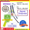 Bộ 2 thanh gạt nước mưa ô tô Nano xương mềm cao cấp dành cho hãng xe Hyundai: Getz-Accent-Avente-Elantra-i10-i20-i30-santafe-Sonata-Tucson-Starex-Verna