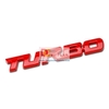 Decal tem chữ Turbo inox dán trang trí thân xe hoặc đuôi ô tô
