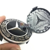 Logo chụp mâm bánh xe ô tô Mercedes Benz BZ75, đường kính 75mm