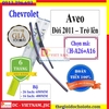 Bộ 2 thanh gạt nước mưa ô tô Nano xương mềm cao cấp hãng xe Chevrolet, Daewoo: Cruze-Aveo-Captiva-Trax-Spark-Lacetti-Gentra-Lanos-Matiz-Orlando-Colorado