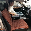 Đệm hạt gỗ tựa lưng massage lót ghế ô tô 100% gỗ Hương tự nhiên, đan kết diềm mép cao cấp