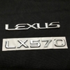 Decal tem chữ LX470 dán đuôi xe ô tô