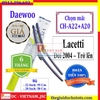 Bộ 2 thanh gạt nước mưa ô tô Nano xương mềm cao cấp hãng xe Chevrolet, Daewoo: Cruze-Aveo-Captiva-Trax-Spark-Lacetti-Gentra-Lanos-Matiz-Orlando-Colorado