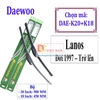 Bộ 2 thanh gạt nước mưa ô tô Nano mềm cao cấp hãng xe Chevrolet, Daewoo: Cruze-Aveo-Captiva-Trax-Spark-Lacetti-Gentra-Lanos-Matiz-Orlando-Colorado