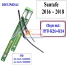 Bộ 2 thanh gạt nước mưa ô tô Nano mềm cao cấp dành cho hãng xe Hyundai: Getz-Accent-Avente-Elantra-i10-i20-i30-santafe-Sonata-Tucson-Starex-Verna