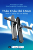 Bộ khóa cửa thông minh tích hợp Bluetooth, Remote, Vân tay, Mã số, Thẻ từ, Chìa cơ. Thương hiệu Hà Lan cao cấp Philips DDL611S-5HBS