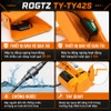 Bộ nâng kích gầm điện, máy siết ốc ô tô đa năng 2 trong 1 ROGTZ TY42S