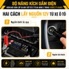 Bộ nâng kích gầm điện, kiêm máy bơm lốp tự ngắt 2 trong 1. Thương hiệu Đức ROGTZ cao cấp TY-EHJ03