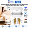 Bồn ngâm chân kiêm máy massage, tích hợp tia hồng ngoại điện xung. Thương hiệu Hà Lan cao cấp Philips - PPM3102F