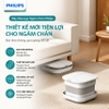 Bồn ngâm chân kiêm máy massage, tích hợp tia hồng ngoại điện xung. Thương hiệu Hà Lan cao cấp Philips - PPM3102F