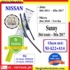 Bộ 2 thanh gạt nước mưa ô tô Nano xương mềm cao cấp hãng xe Nissan: Sunny-Teana-X trail-Navara-Livina-Grand Livina-Juke-Murano-Qashpai