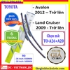 Bộ 2 thanh gạt nước mưa ô tô Nano Mềm cao cấp dành cho hãng xe Toyota: Camry-Altis-Yaris-Fortuner-Vios-Hilux-Innova-Land Cruiser-Avalon-Previa