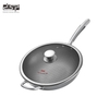 Chảo chống dính lòng sâu inox 304 cao cấp DSP CS004-W32 và CS004-W34
