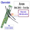 Bộ 2 thanh gạt nước mưa ô tô Nano mềm cao cấp hãng xe Chevrolet, Daewoo: Cruze-Aveo-Captiva-Trax-Spark-Lacetti-Gentra-Lanos-Matiz-Orlando-Colorado