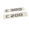 Decal tem chữ C200 và C300 dán đuôi xe ô tô Mercedes