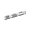 Decal tem chữ inox 320i dán đuôi xe ô tô