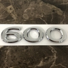 Decal tem chữ S600 dán đuôi xe ô tô
