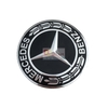 Logo chụp mâm bánh xe ô tô Mercedes Benz BZ75, đường kính 75mm